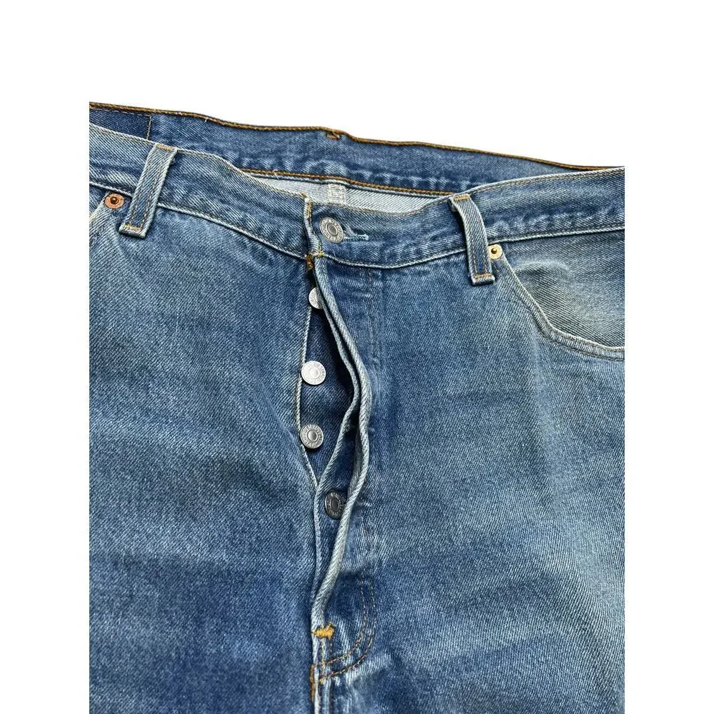 Vintage 90s Levi's 501xx Made in USA 38x33 Actual 36x32 Wash‎ Faded Distress